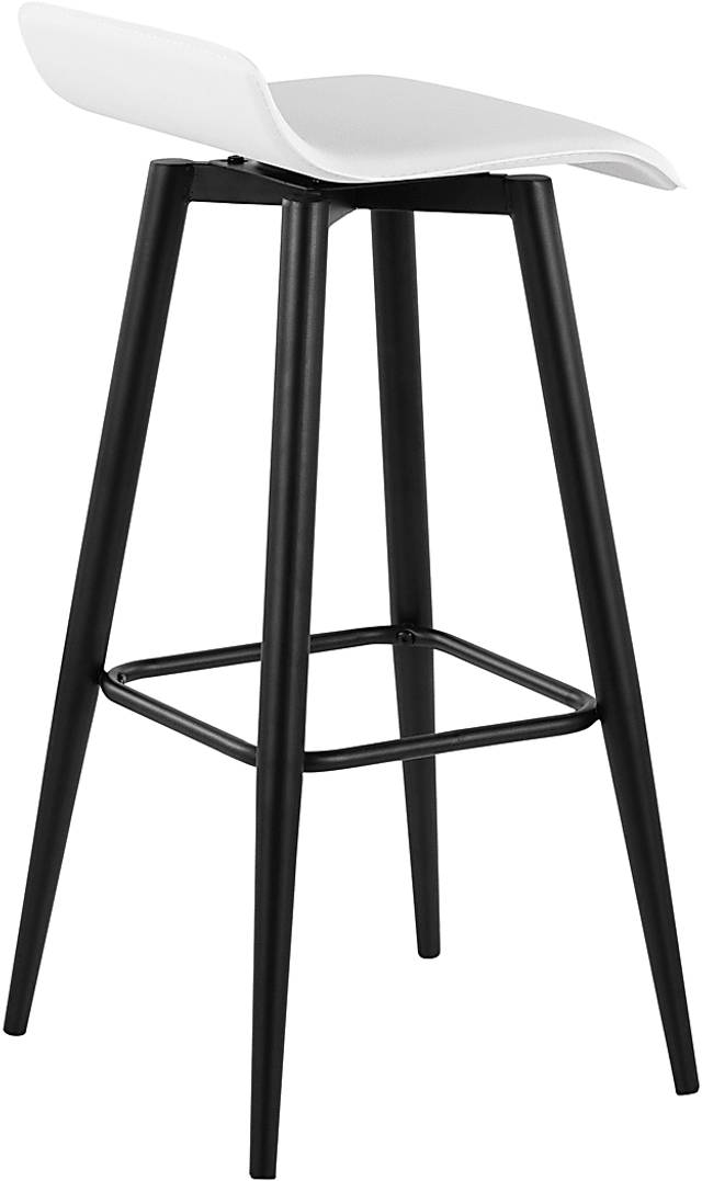 Walhill White Barstool, Set of 2 - Thumbnail - Image 4