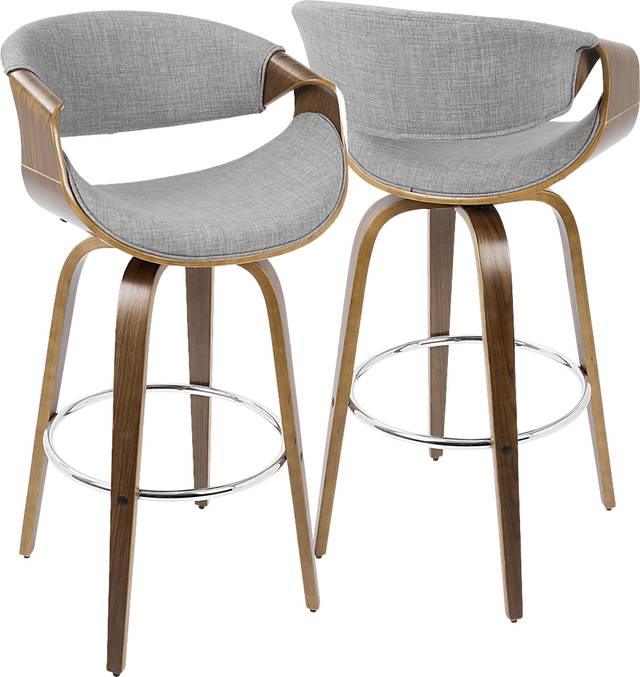 Walincia Gray Barstool, Set of 2 - Thumbnail - Image 13