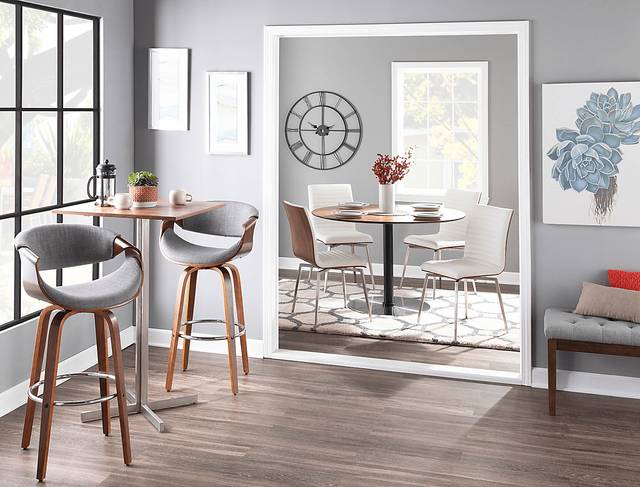 Walincia Gray Barstool, Set of 2 - Thumbnail - Image 3