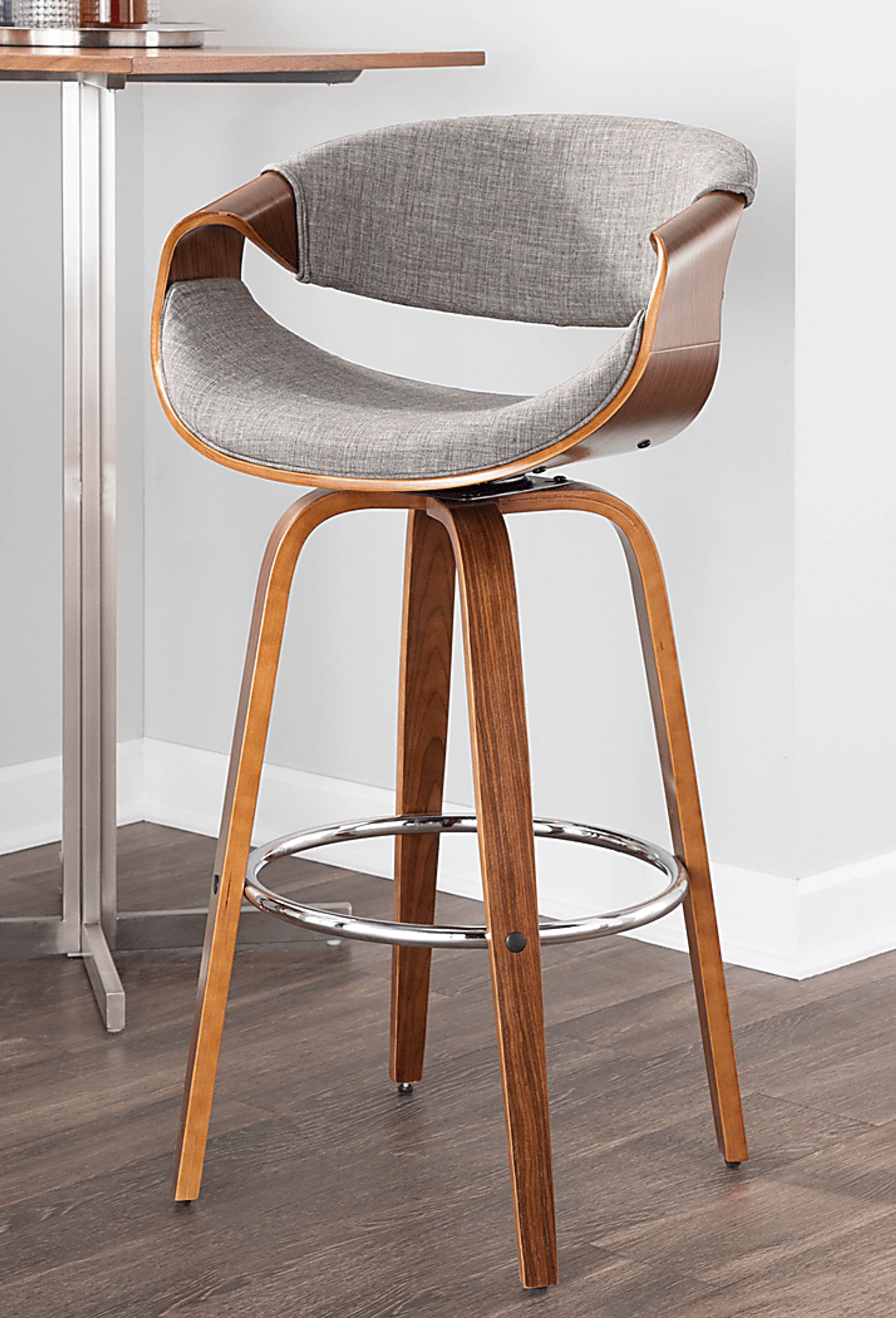 Walincia Gray Barstool, Set of 2 - Image 5