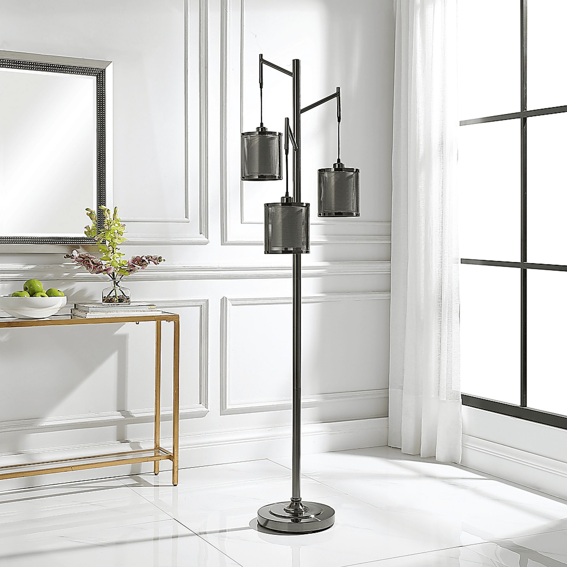 Walke Hills Nickel Floor Lamp - Image 5