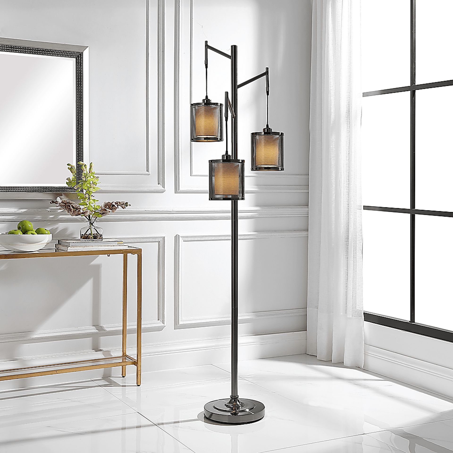 Walke Hills Nickel Floor Lamp - Image 6
