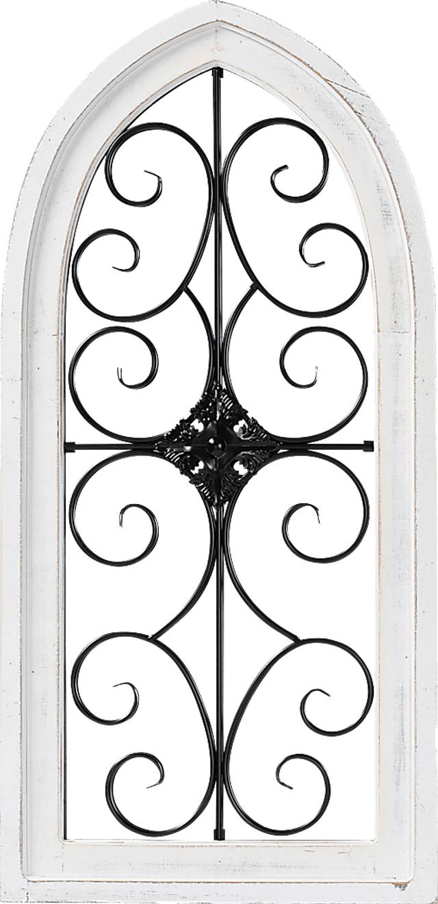Wallabout White Wall Mirror - Thumbnail - Image 1