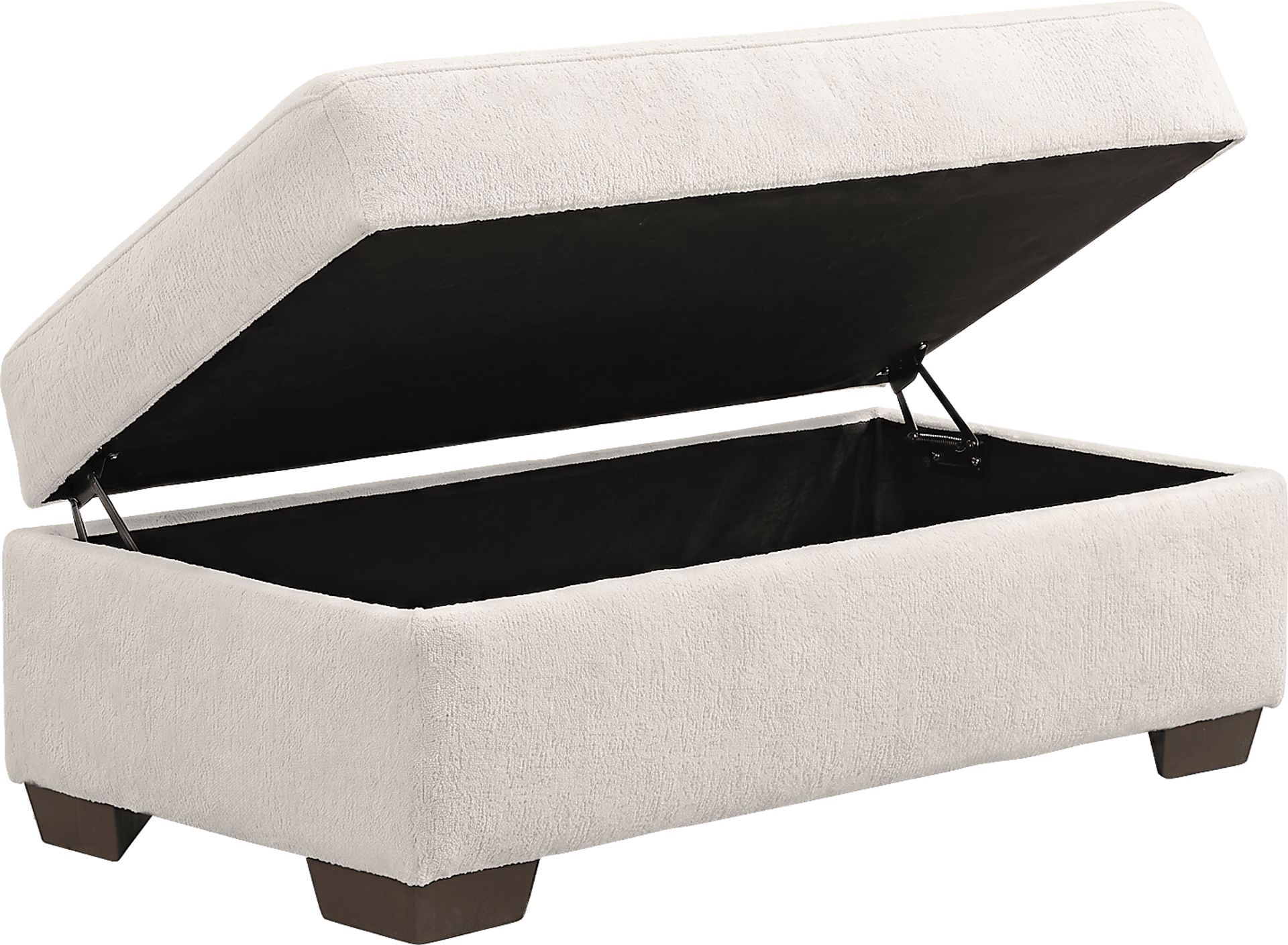 Wallace Cream Storage Ottoman - Image 2