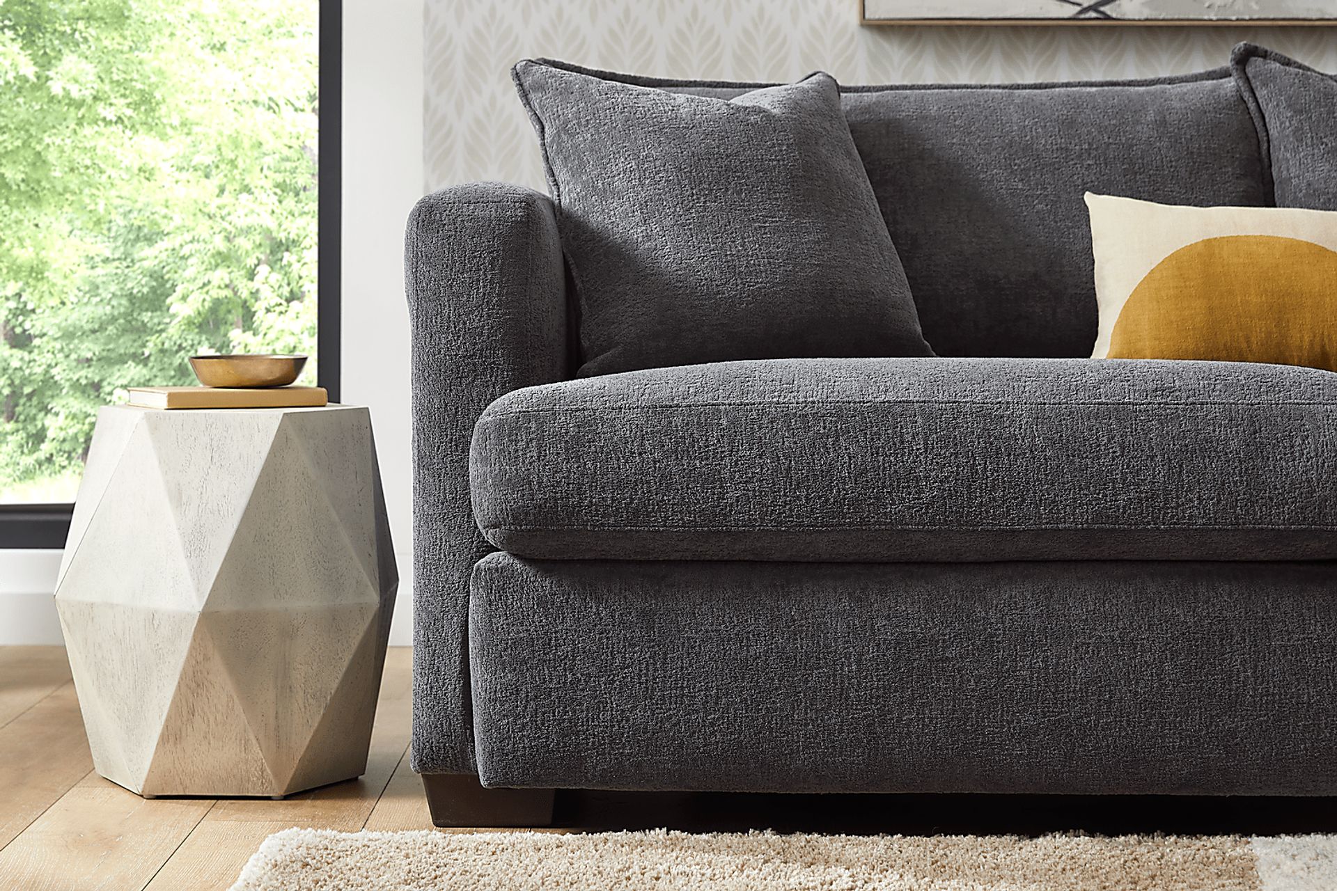 Wallace Gray 7 Pc Living Room with Sleeper Sofa - Image 5