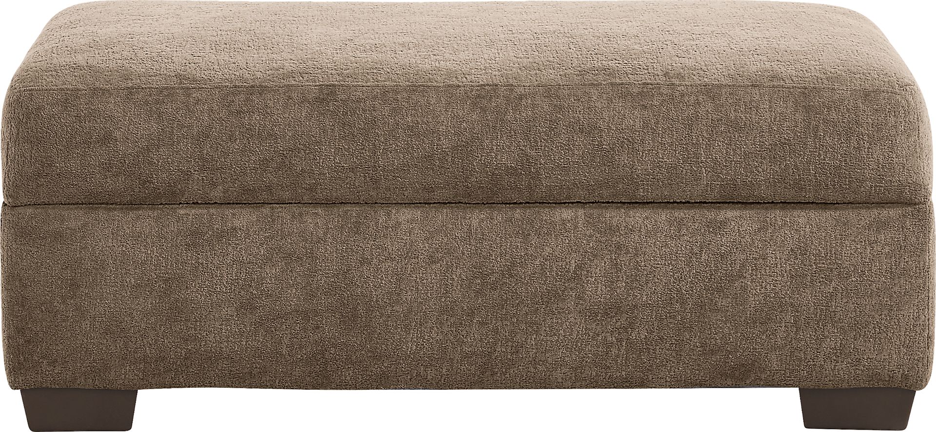 Wallace Tan Storage Ottoman - Image 3