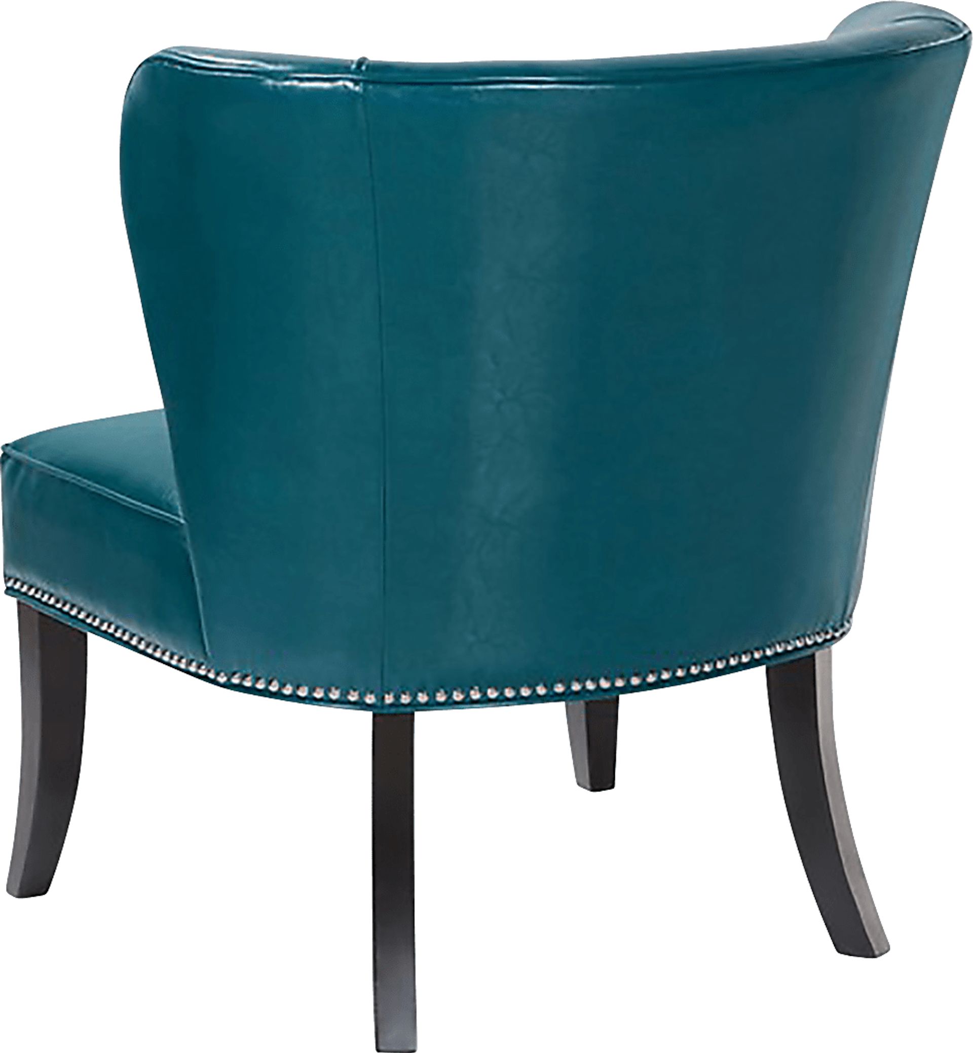 Wallach Blue Armless Accent Chair - Image 3