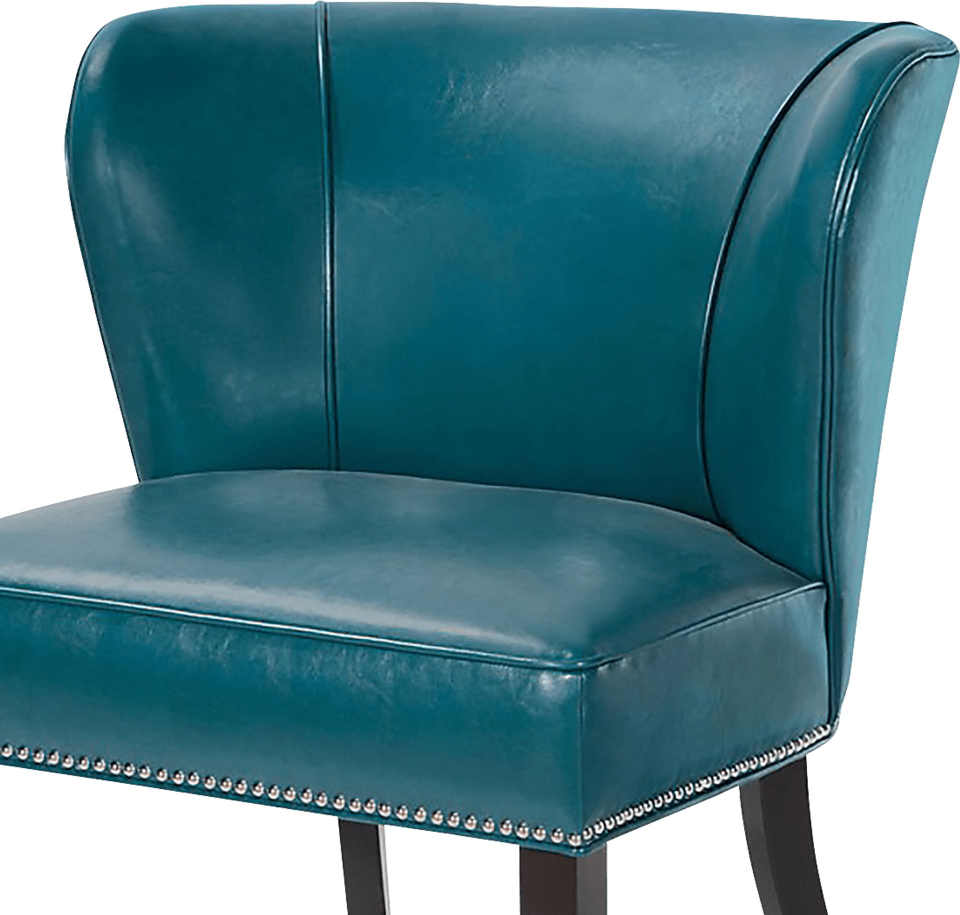 Wallach Blue Armless Accent Chair - Image 4