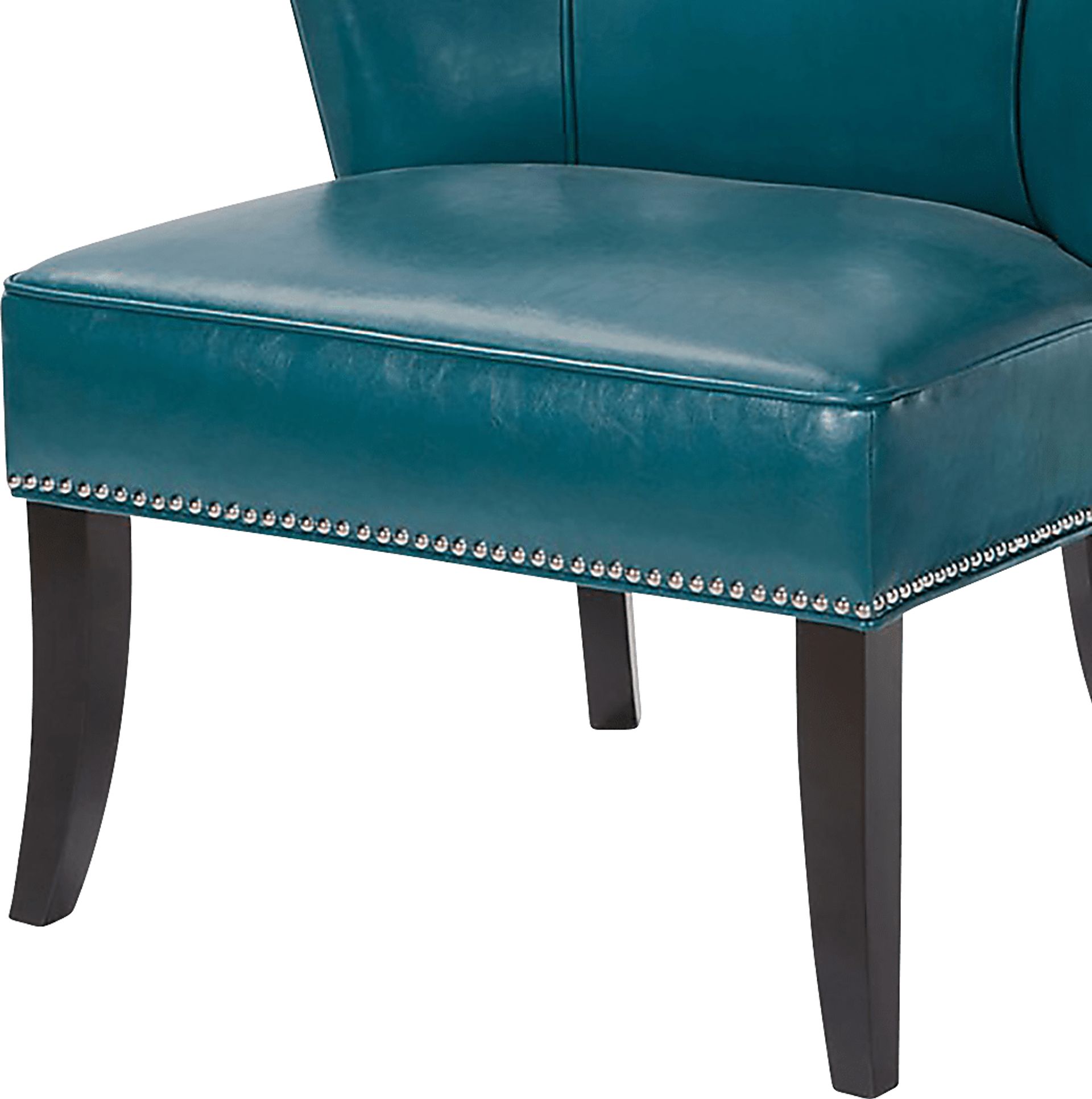 Wallach Blue Armless Accent Chair - Image 5