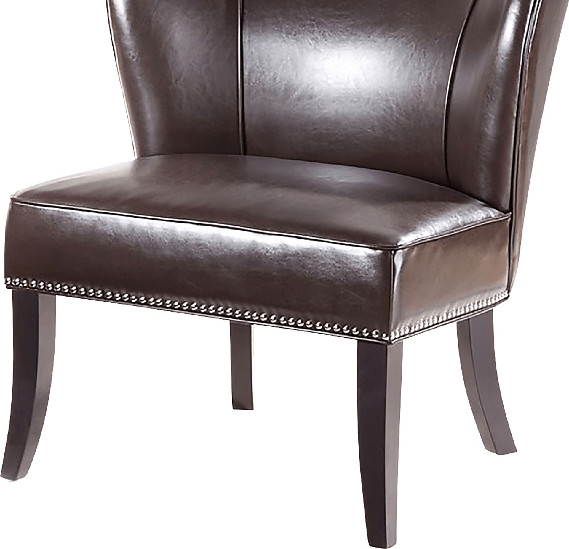 Wallach Brown Armless Accent Chair - Image 4