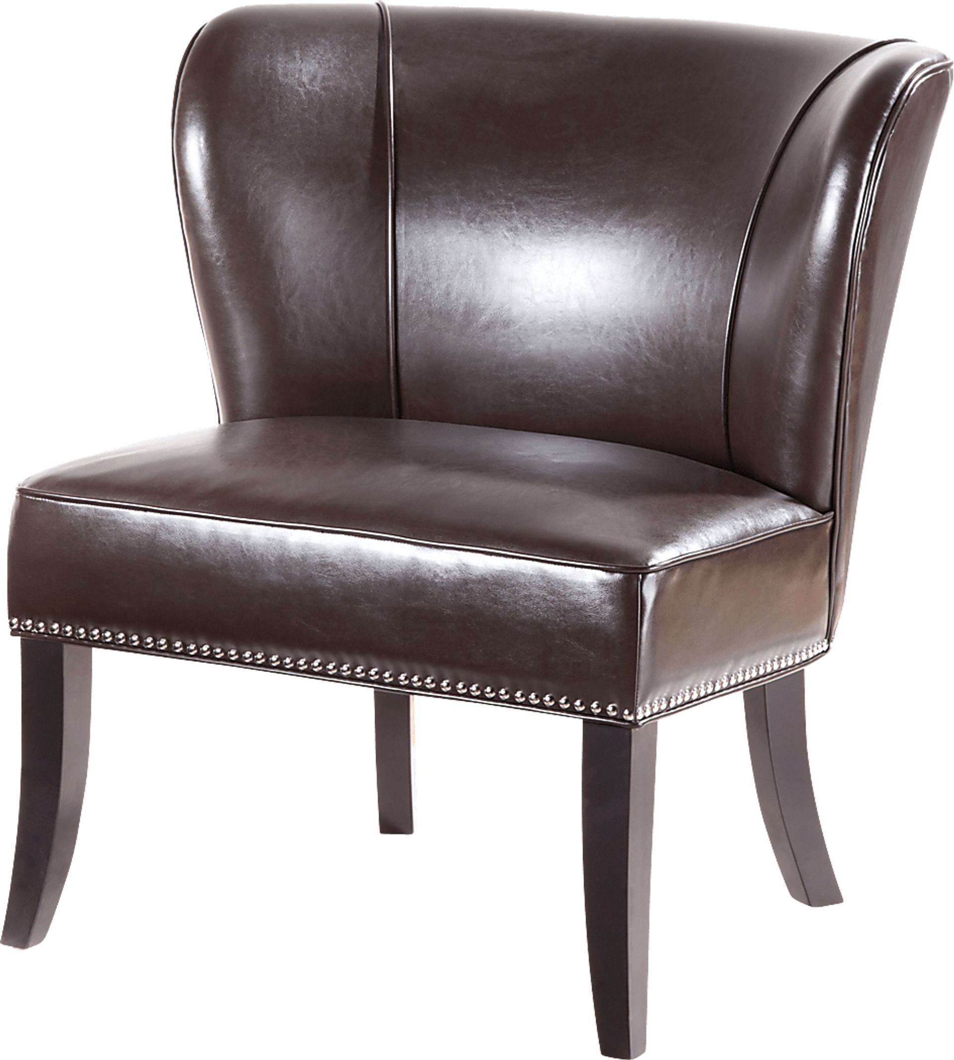 Wallach Brown Armless Accent Chair - Image 1