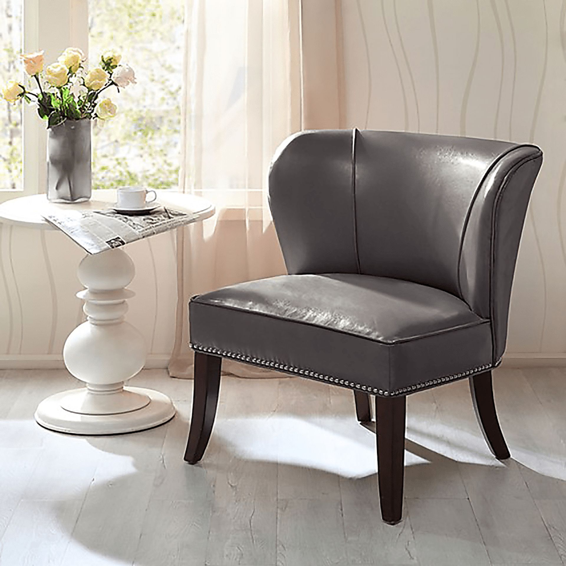 Wallach Gray Armless Accent Chair - Image 2