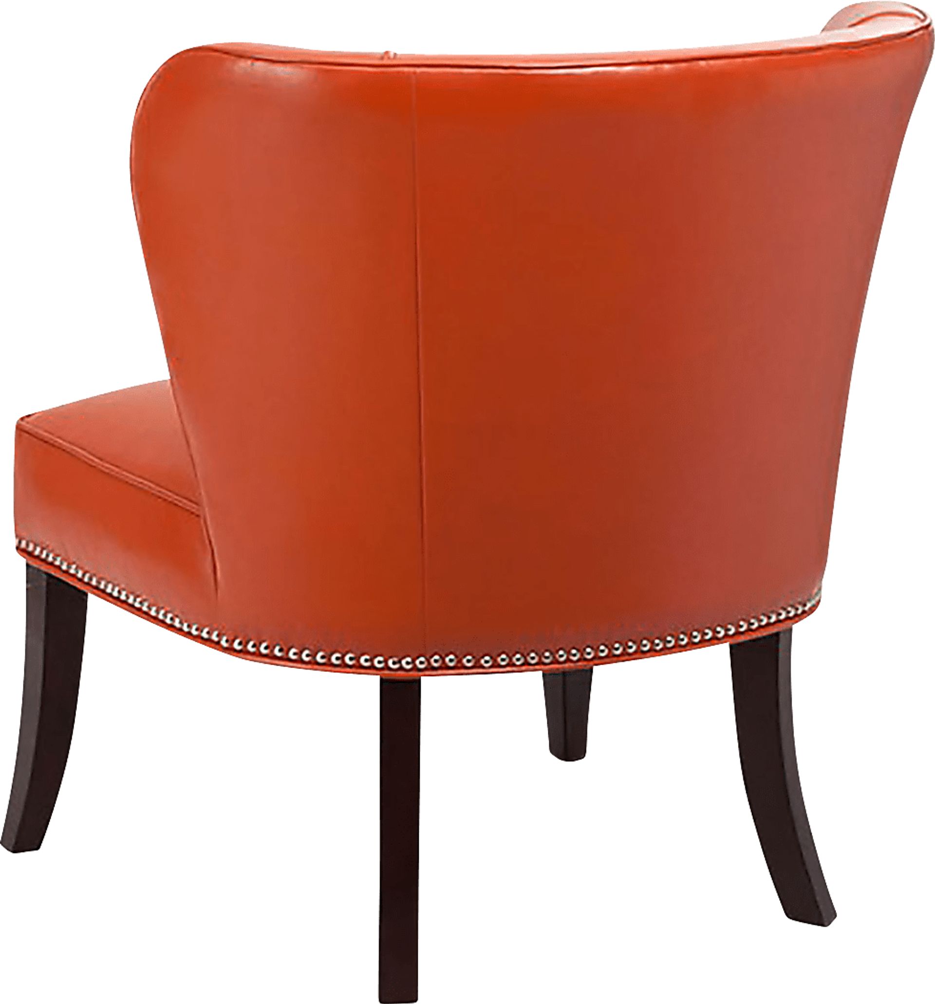 Wallach Orange Armless Accent Chair - Image 5