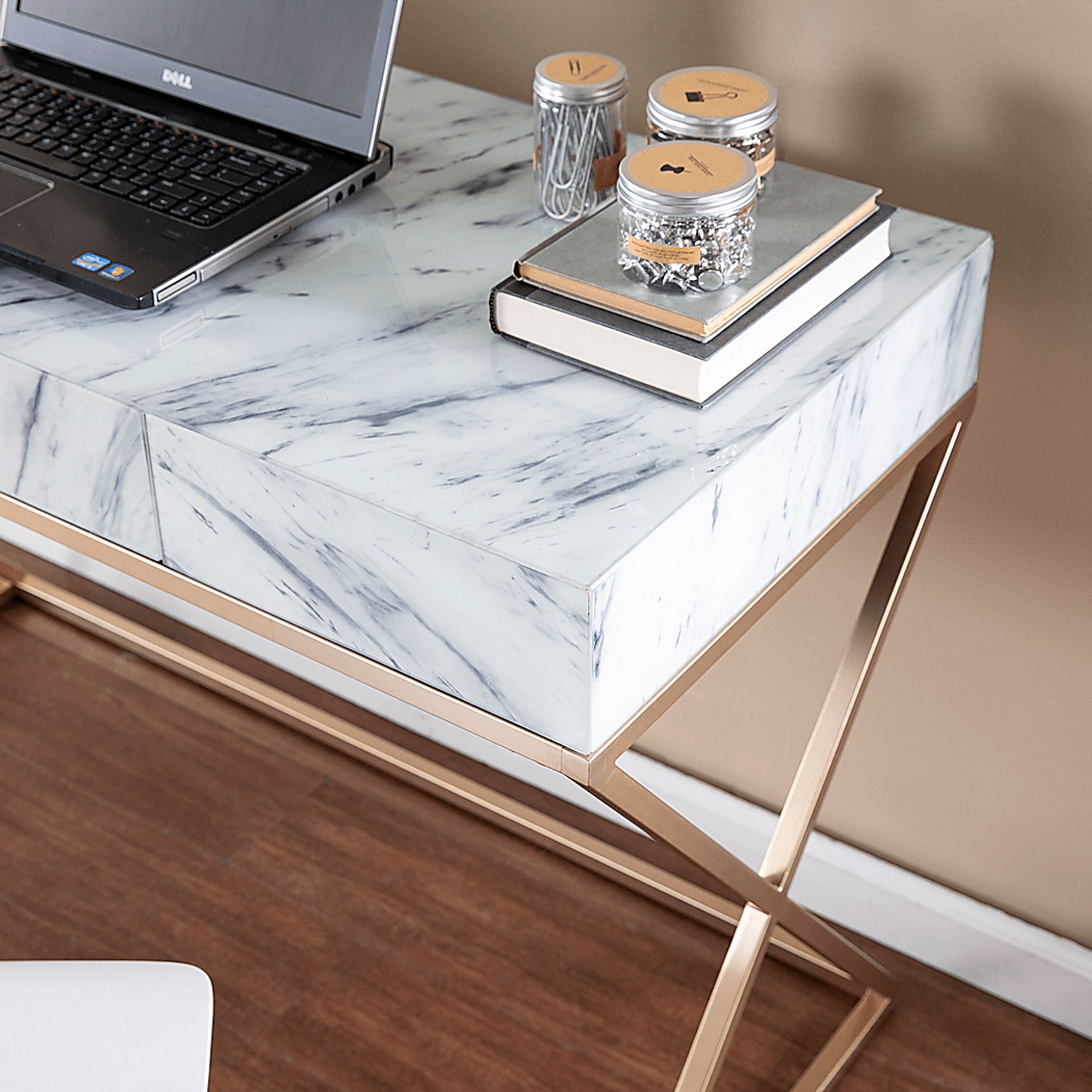 Wallano White Desk - Image 6