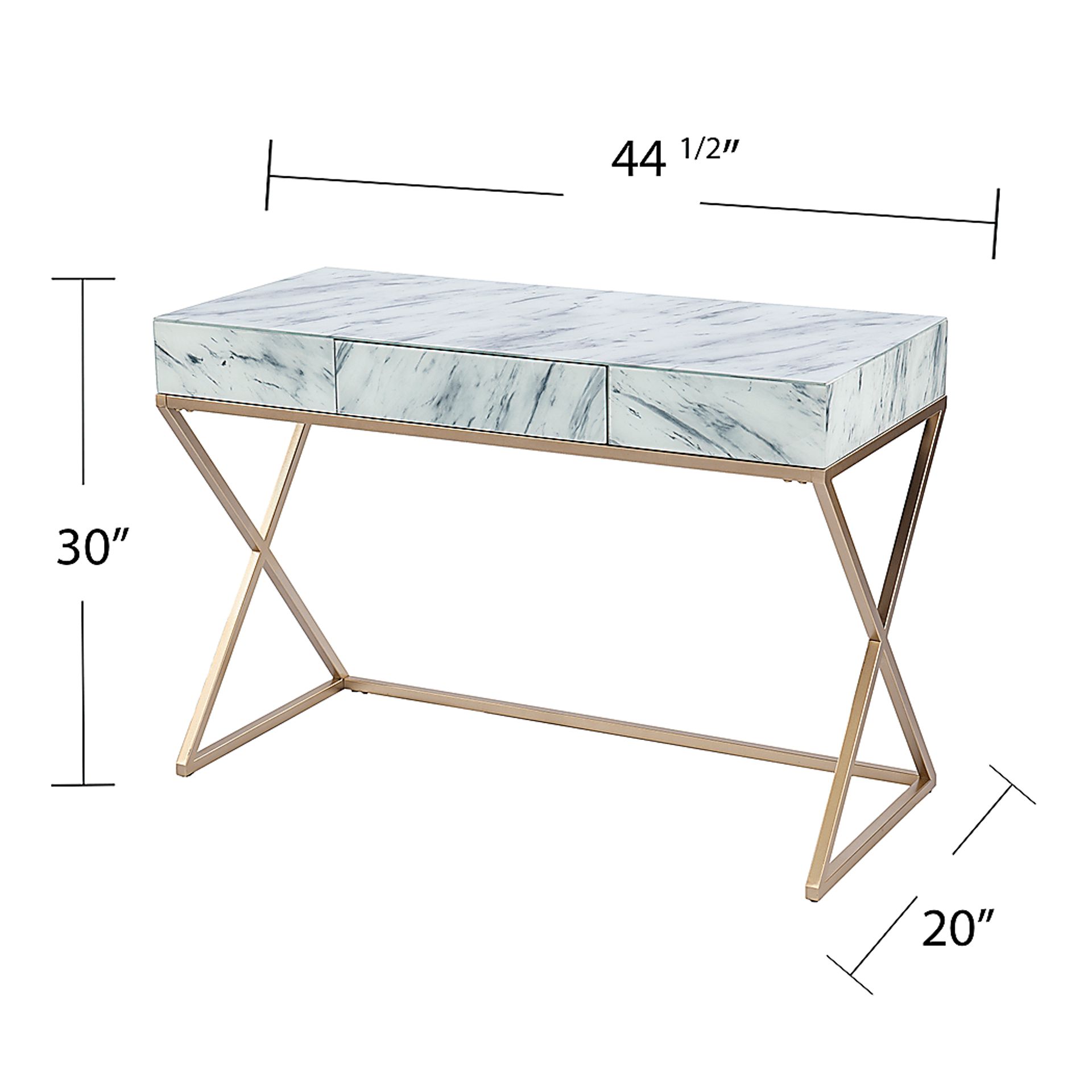 Wallano White Desk - Image 9