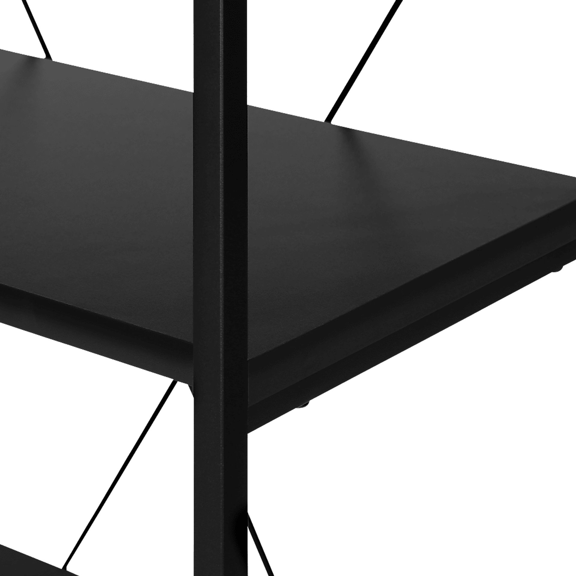 Wallcraft Black Bookcase - Image 6