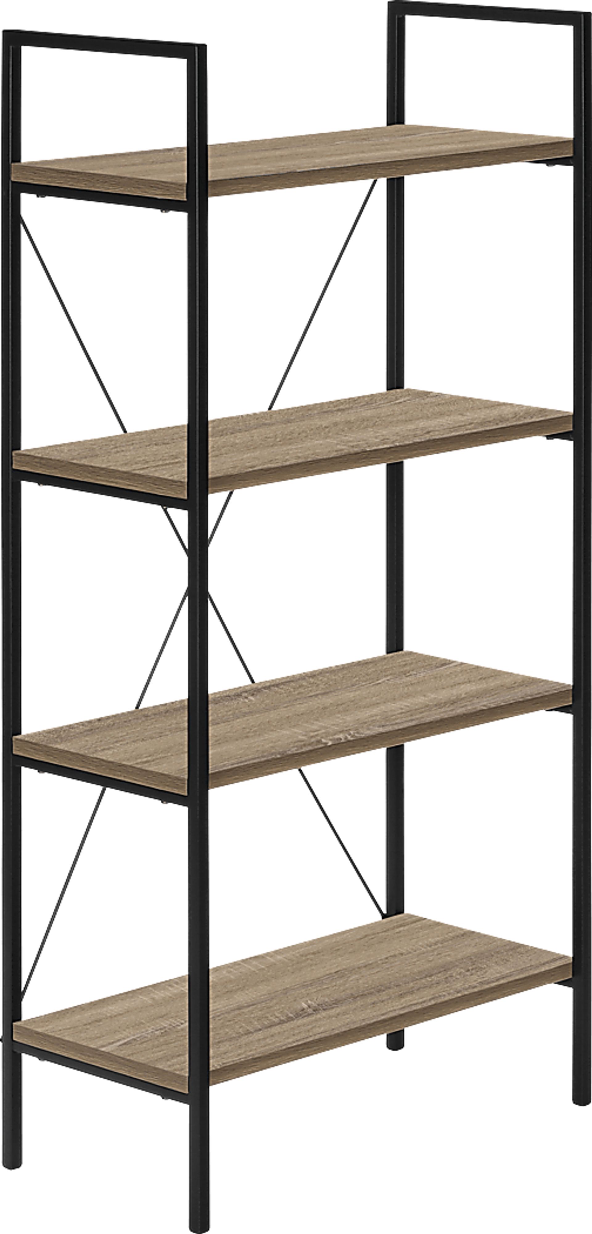 Wallcraft Taupe Bookcase - Image 4