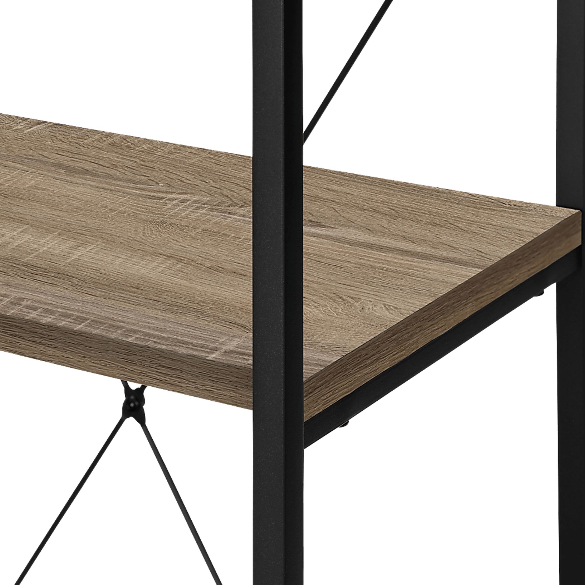 Wallcraft Taupe Bookcase - Image 6