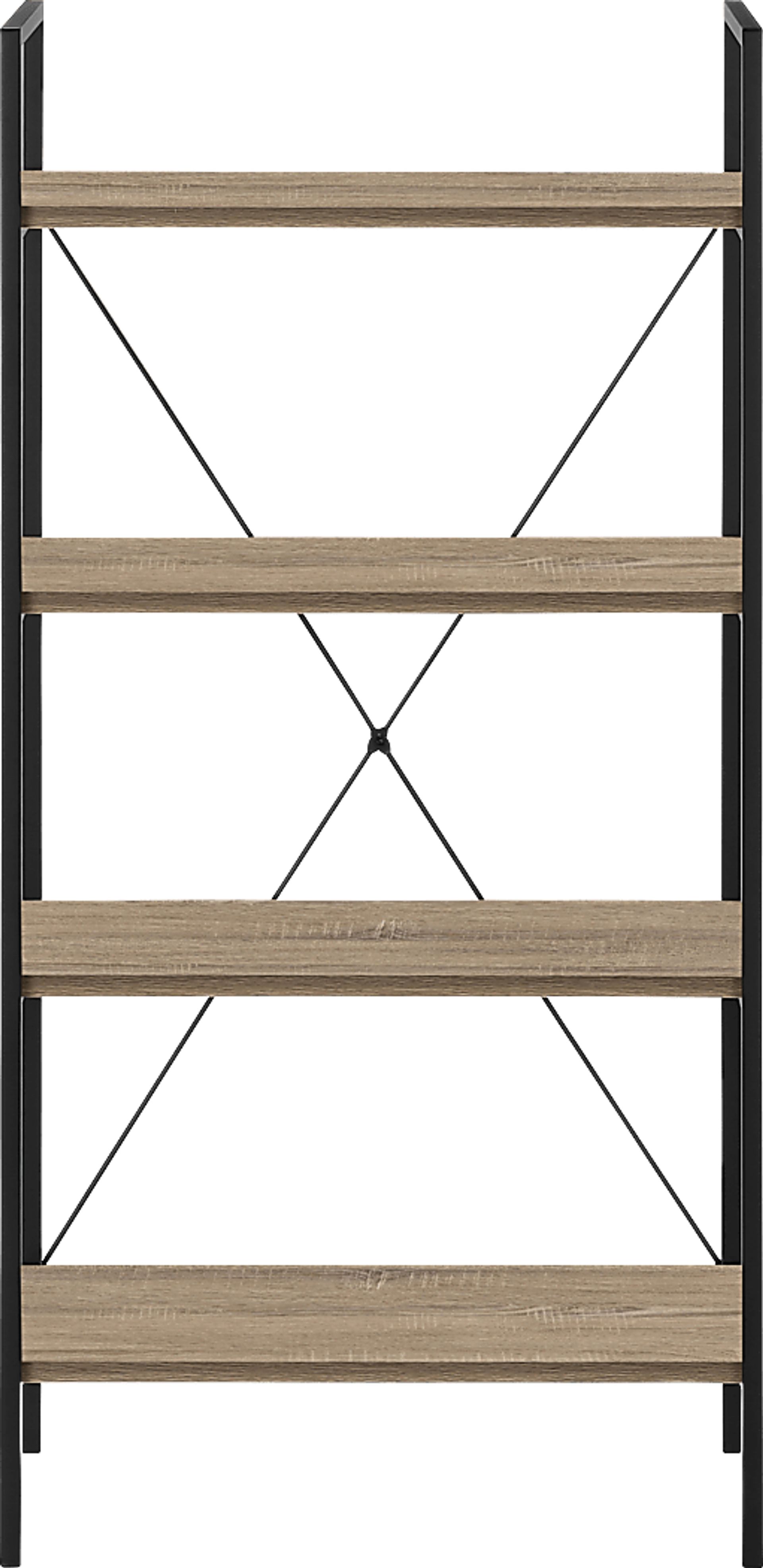 Wallcraft Taupe Bookcase - Image 1