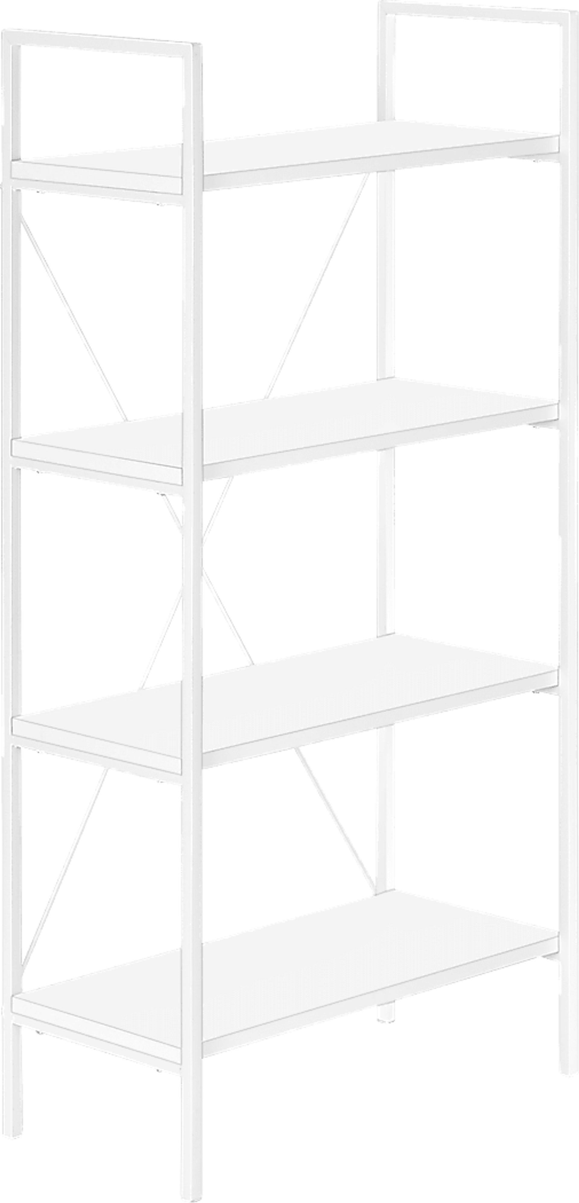 Wallcraft White Bookcase - Image 4