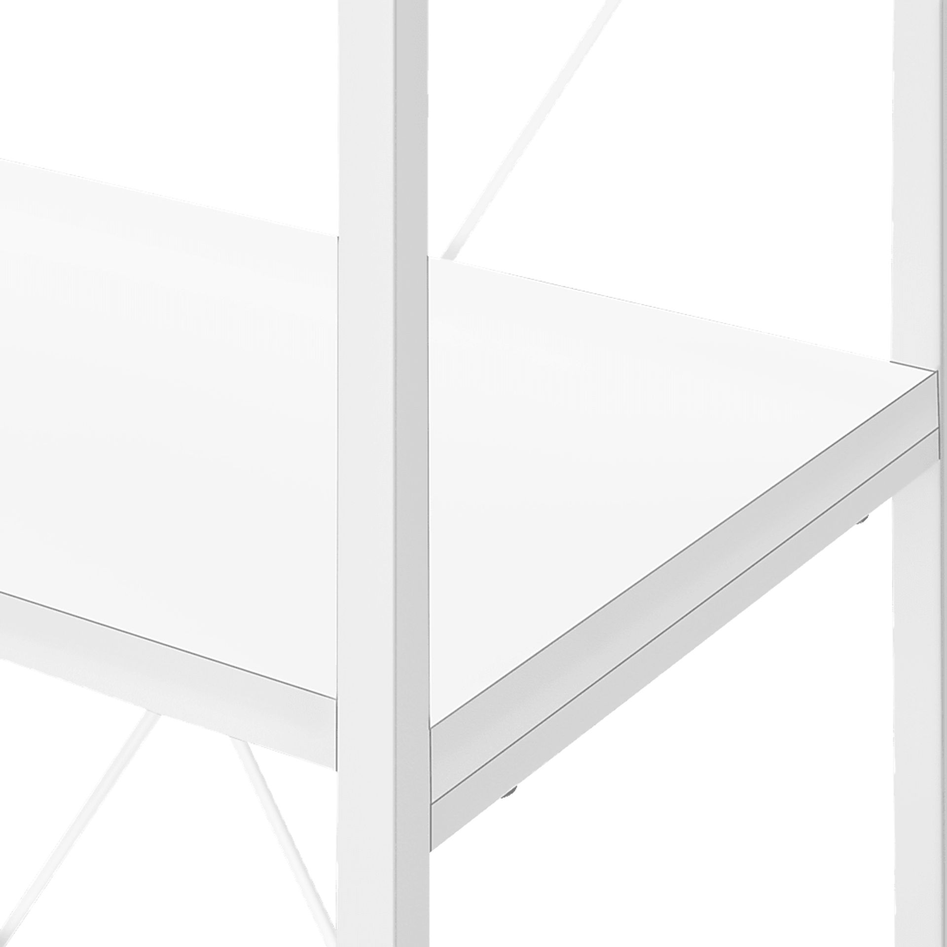 Wallcraft White Bookcase - Image 6