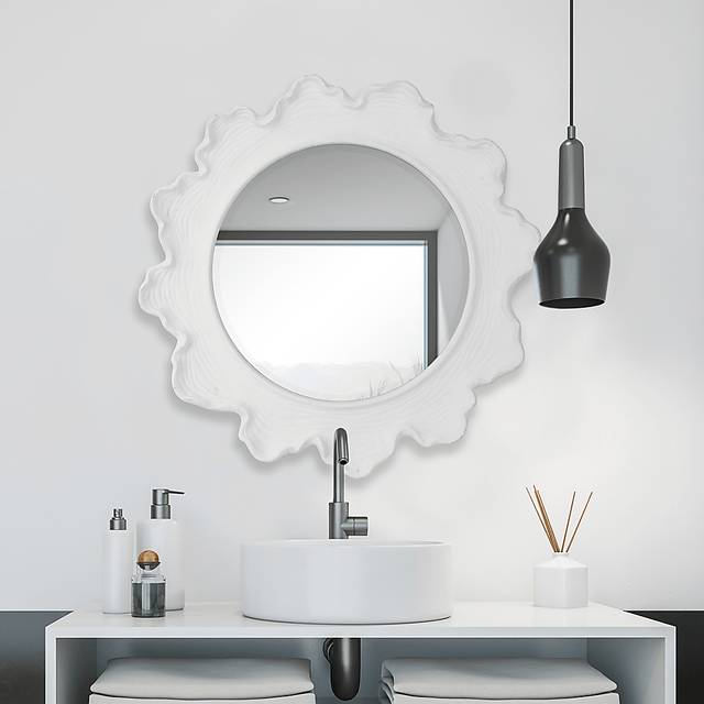 Walldron White Wall Mirror - Thumbnail - Image 2
