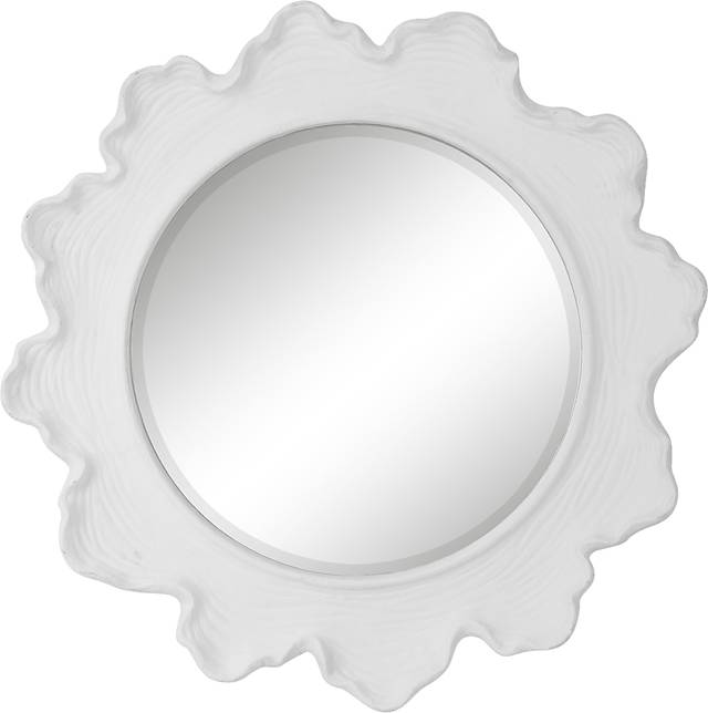 Walldron White Wall Mirror - Thumbnail - Image 3