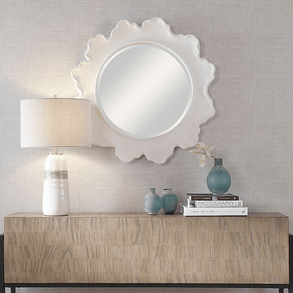 Walldron White Wall Mirror