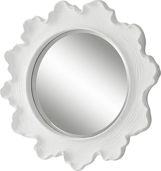 Walldron White Wall Mirror - Thumbnail - Image 1