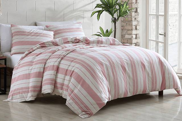 Wallington Ivory Red 3 Pc Queen Comforter Set - Thumbnail - Image 1