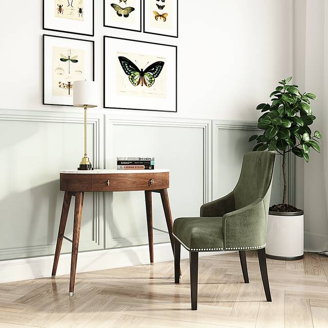 Wallington Walnut Desk - Thumbnail - Image 10