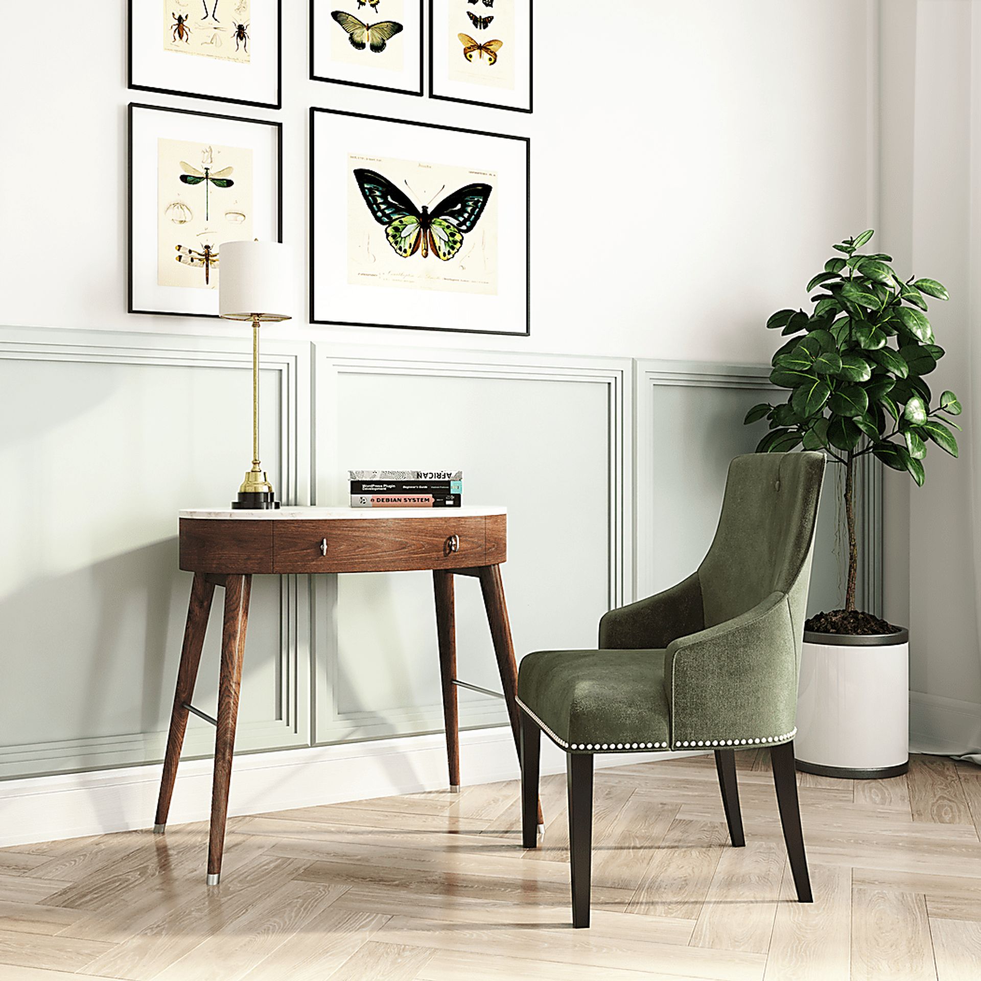 Wallington Walnut Desk - Image 10