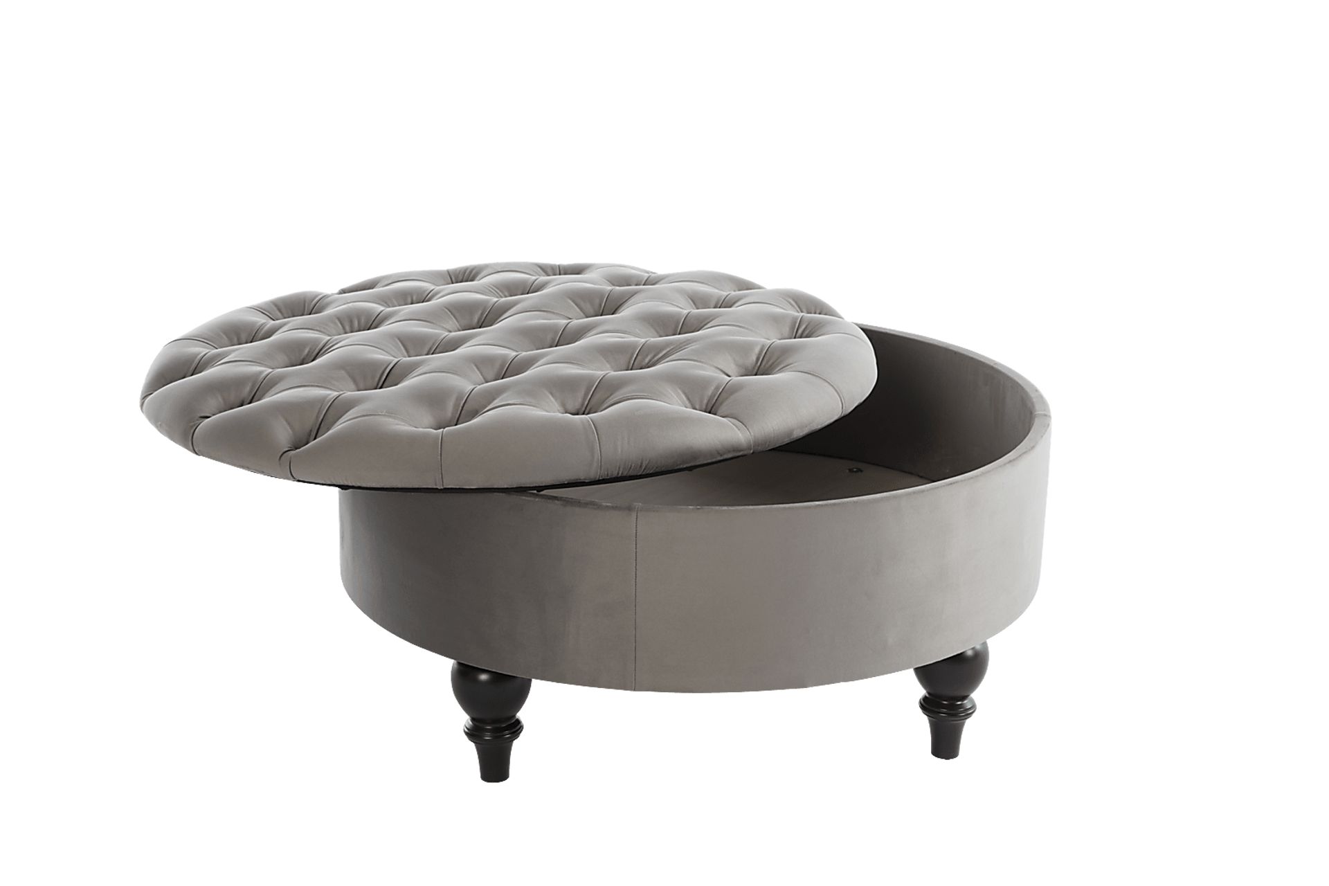 Walport Gray Accent Ottoman - Image 2