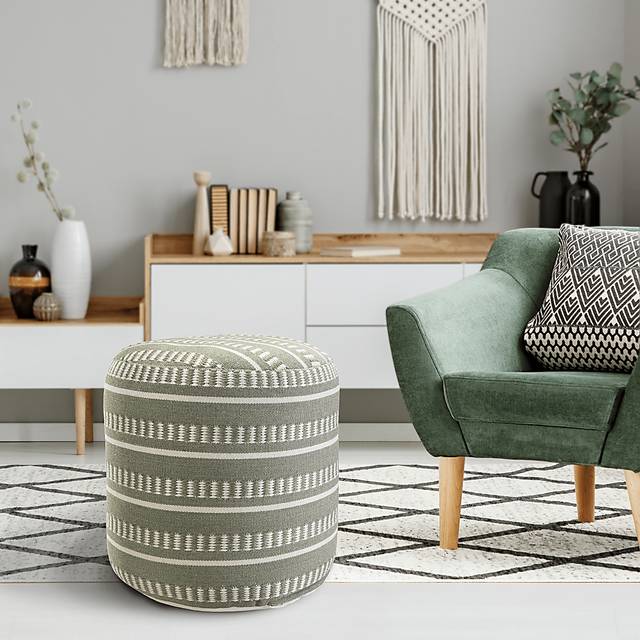 Walshaw Green Indoor/Outdoor Pouf - Thumbnail - Image 3