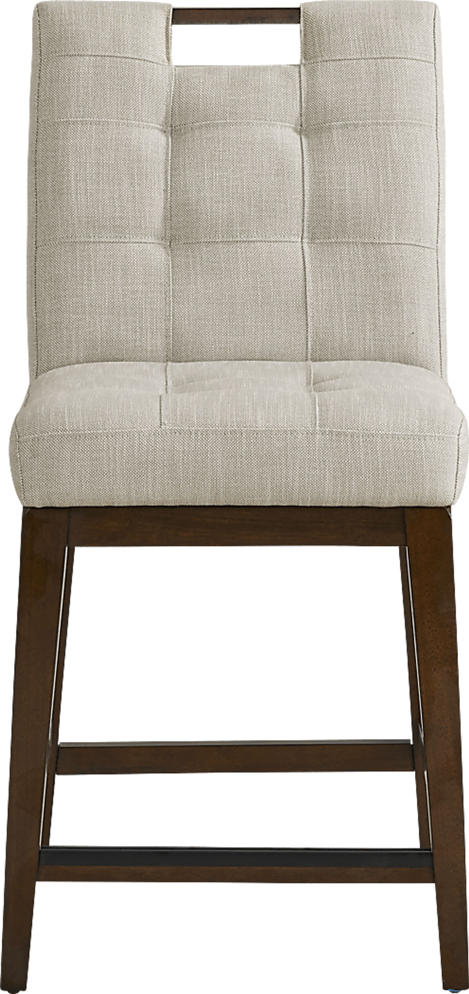 Walstead Place Beige Upholstered Counter Height Barstool - Image 2