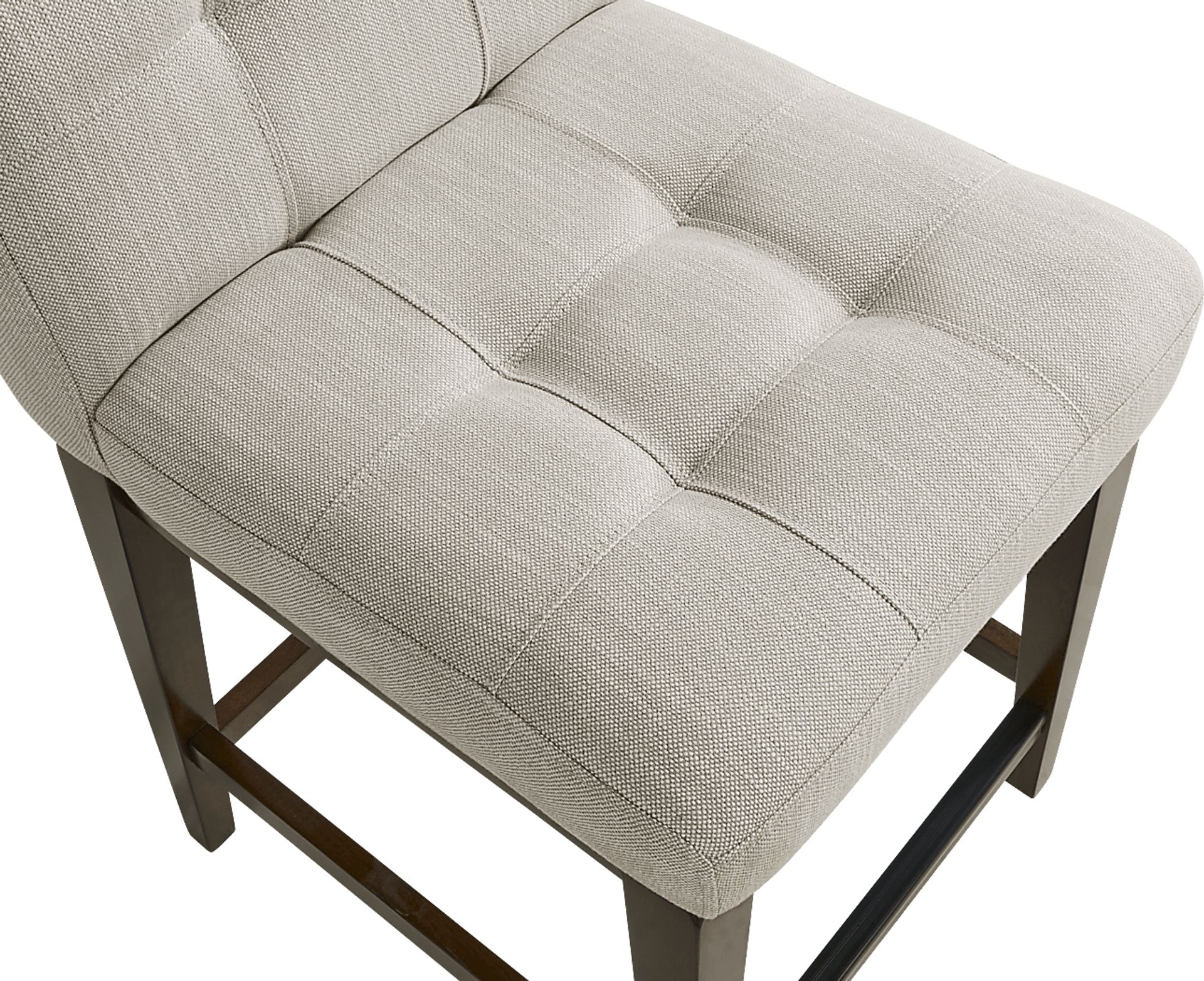 Walstead Place Beige Upholstered Counter Height Barstool - Image 3