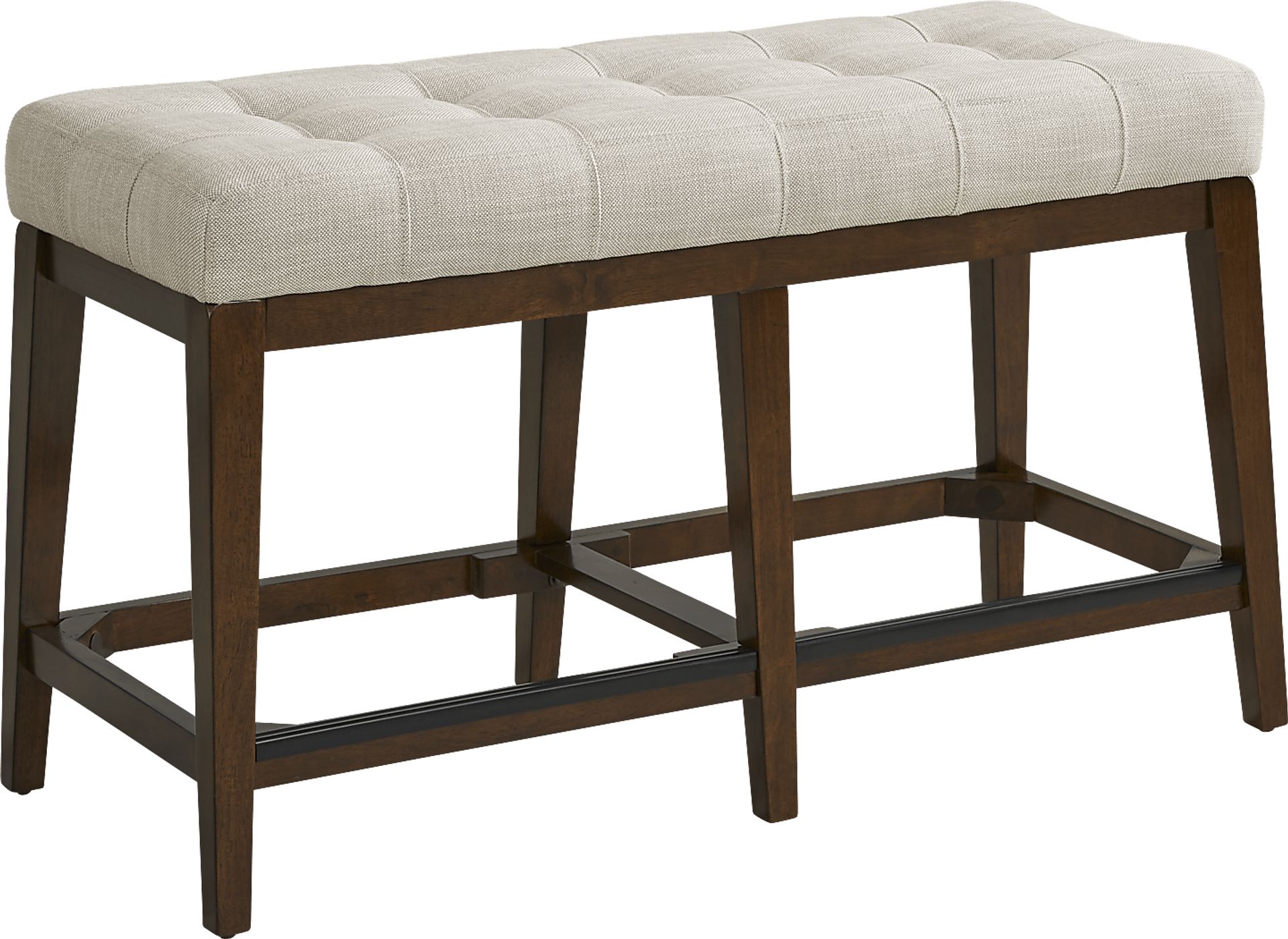 Walstead Place Brown 6 Pc Counter Height Dining Room with Beige Bench and Barstools - Image 5