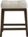 Walstead Place Beige Upholstered Counter Height Kyoto Stool