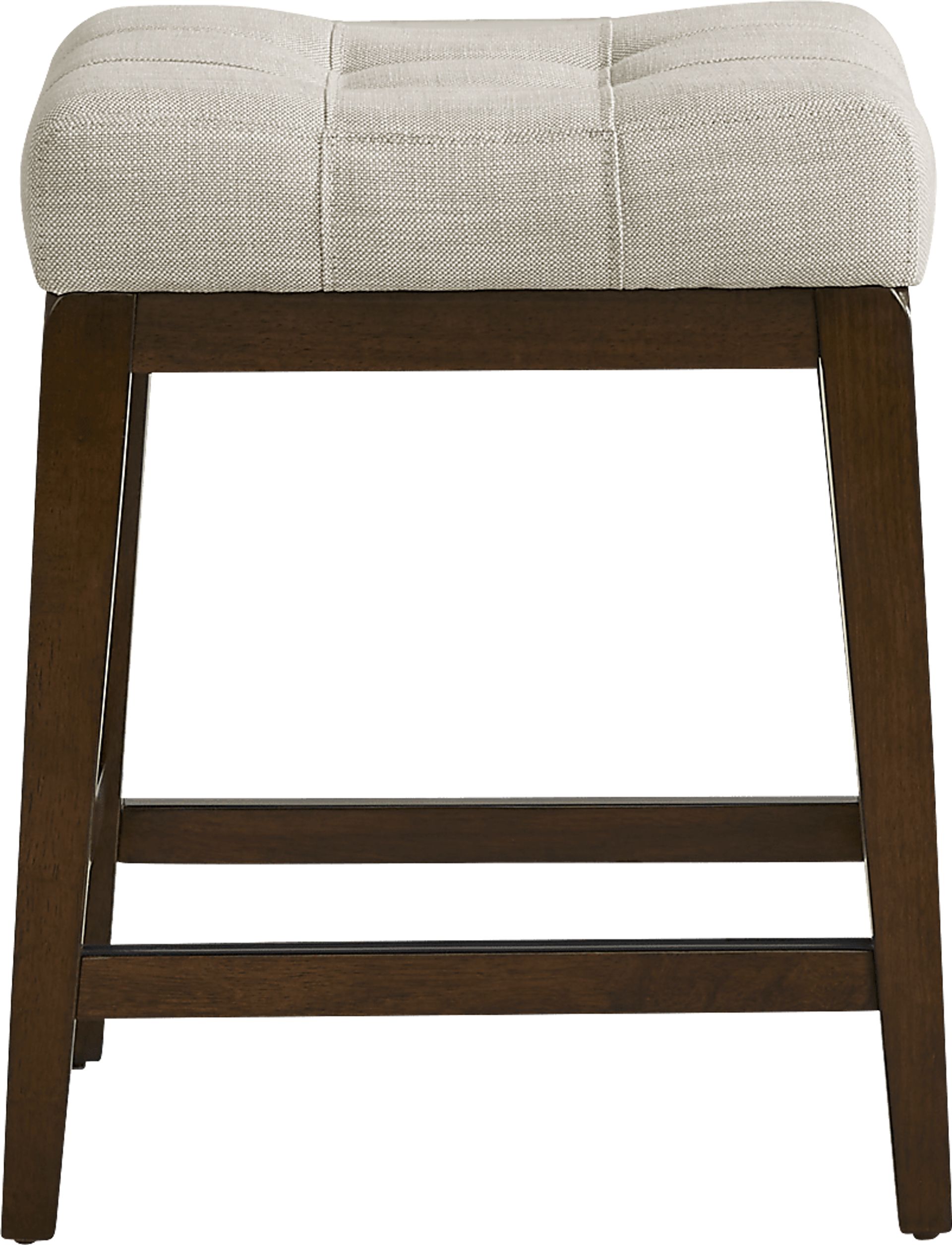 Walstead Place Beige Upholstered Counter Height Kyoto Stool - Image 2