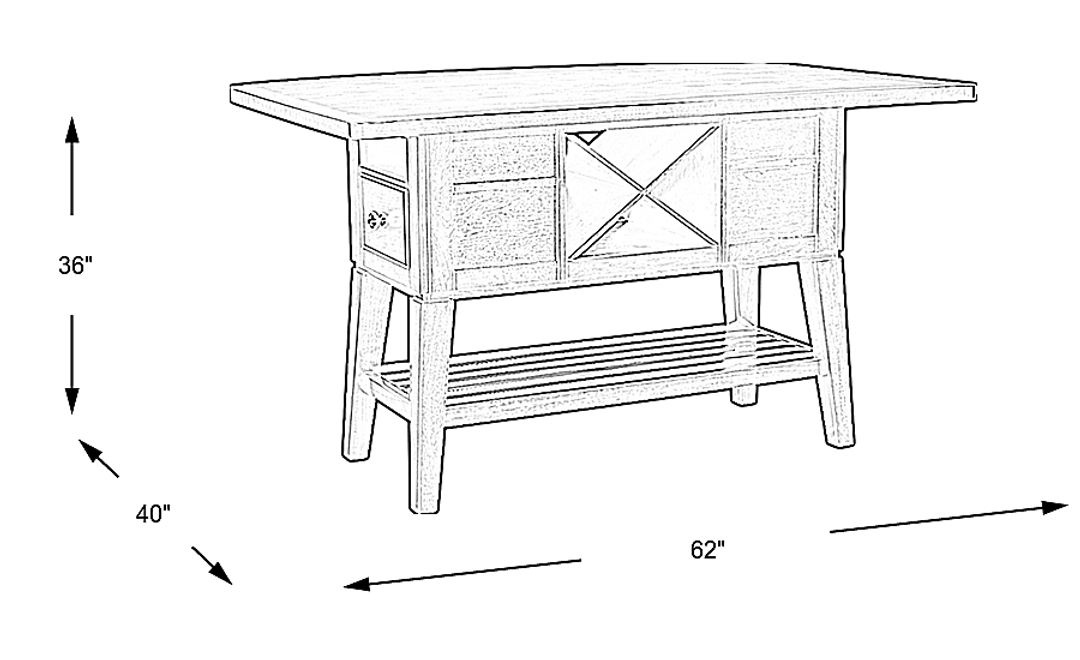 Walstead Place Brown Counter Height Table