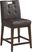 Walstead Place Brown Upholstered Counter Height Barstool