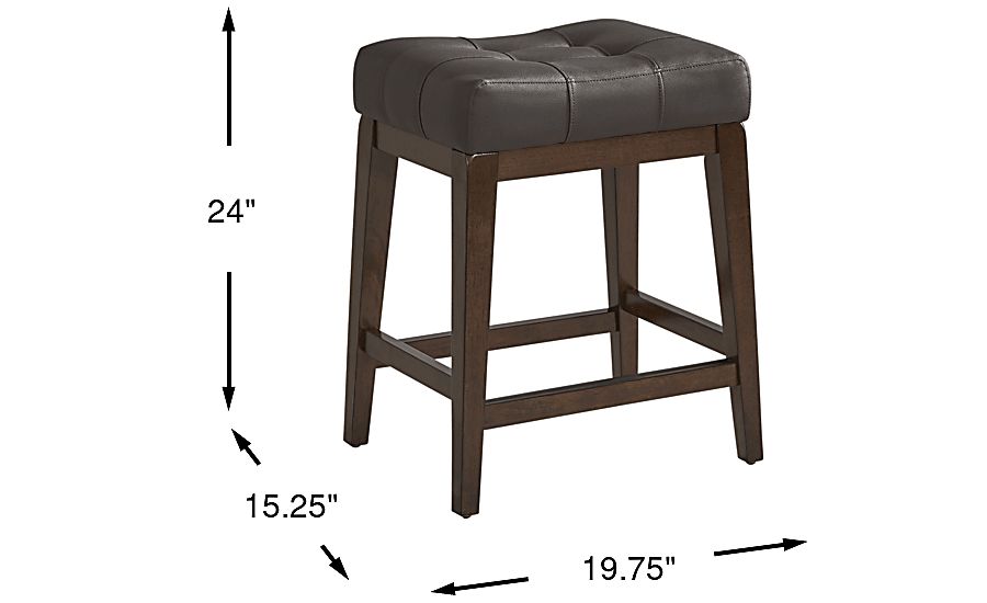Walstead Place Brown Upholstered Kyoto Counter Height Stool Rooms To Go