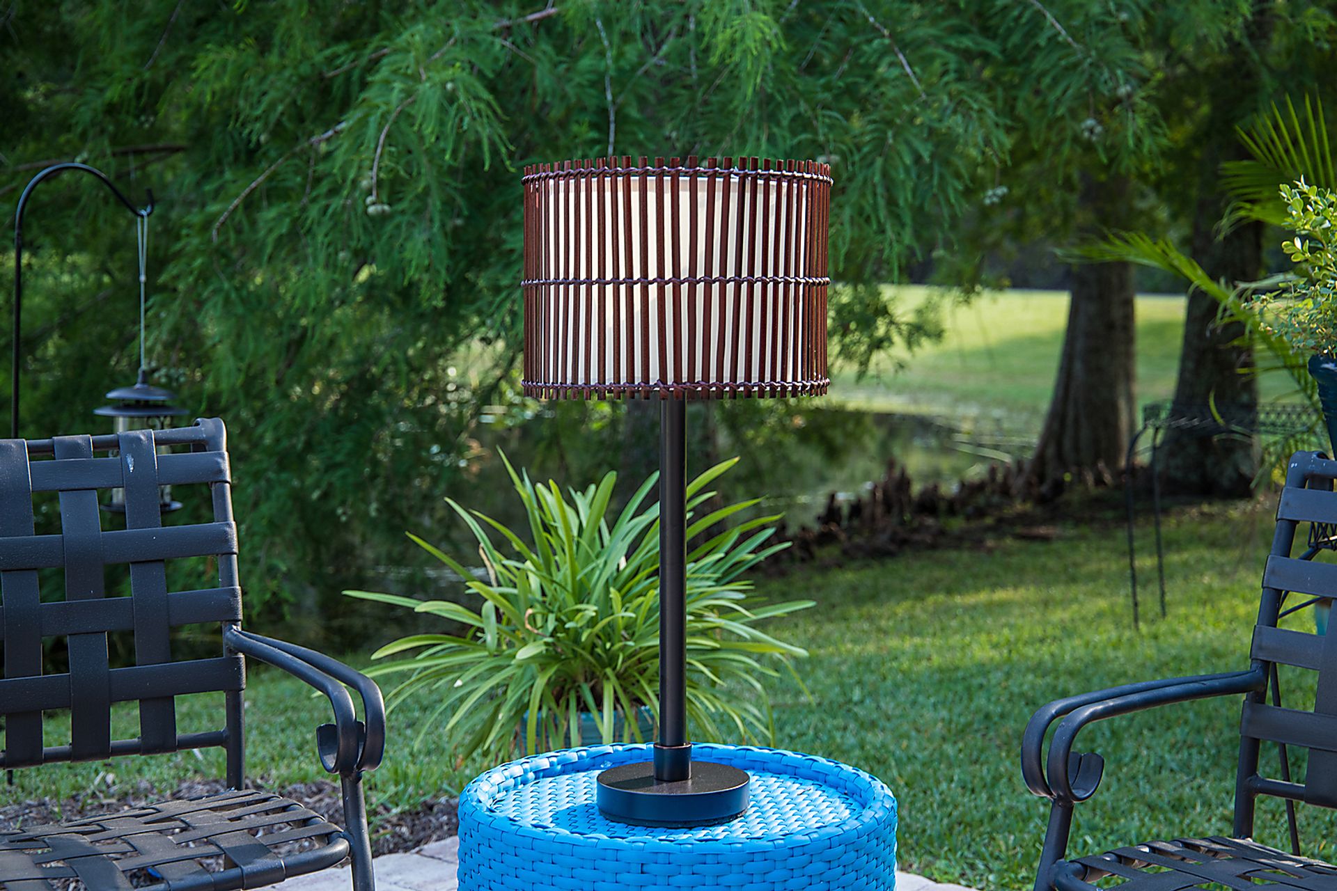 Walterboro Brown Outdoor Table Lamp - Image 2
