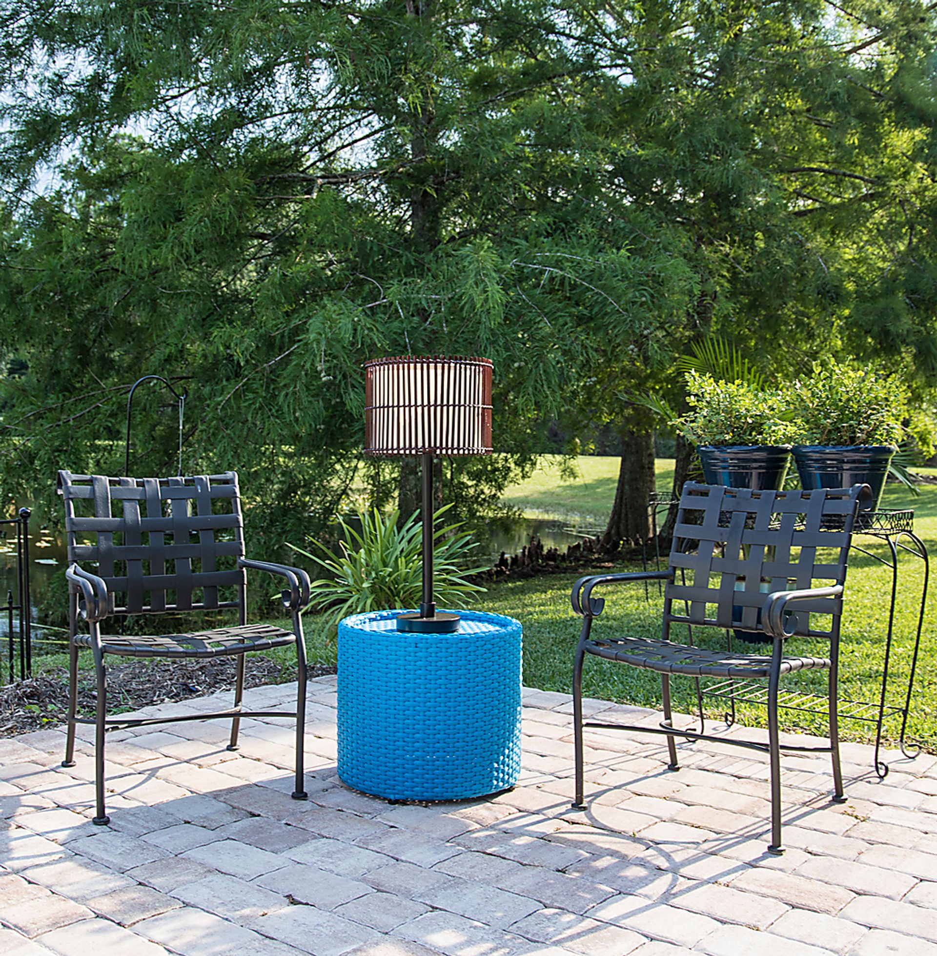 Walterboro Brown Outdoor Table Lamp - Image 3