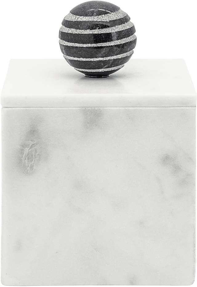 Wampold White Large Decorative Box - Thumbnail - Image 3