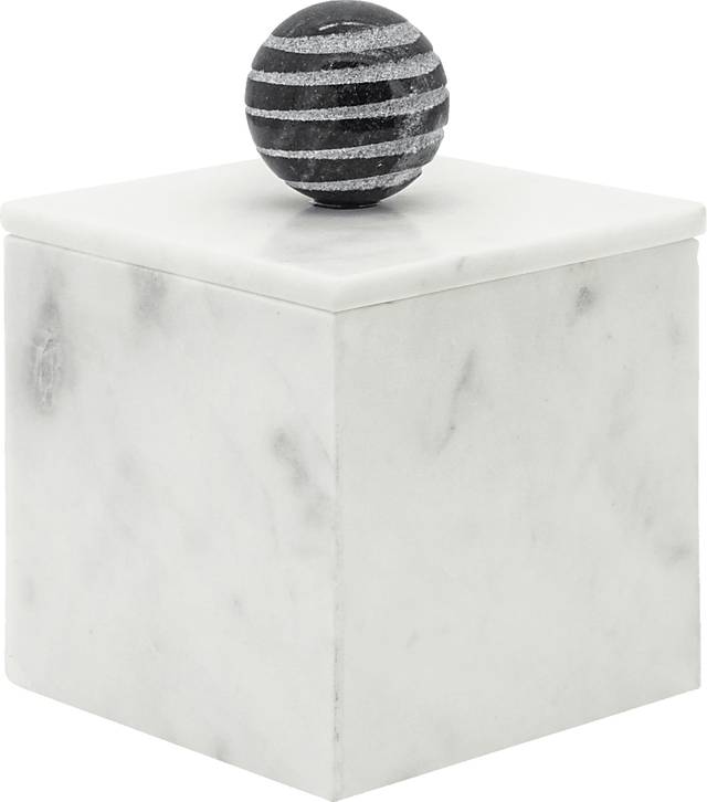 Wampold White Large Decorative Box - Thumbnail - Image 1