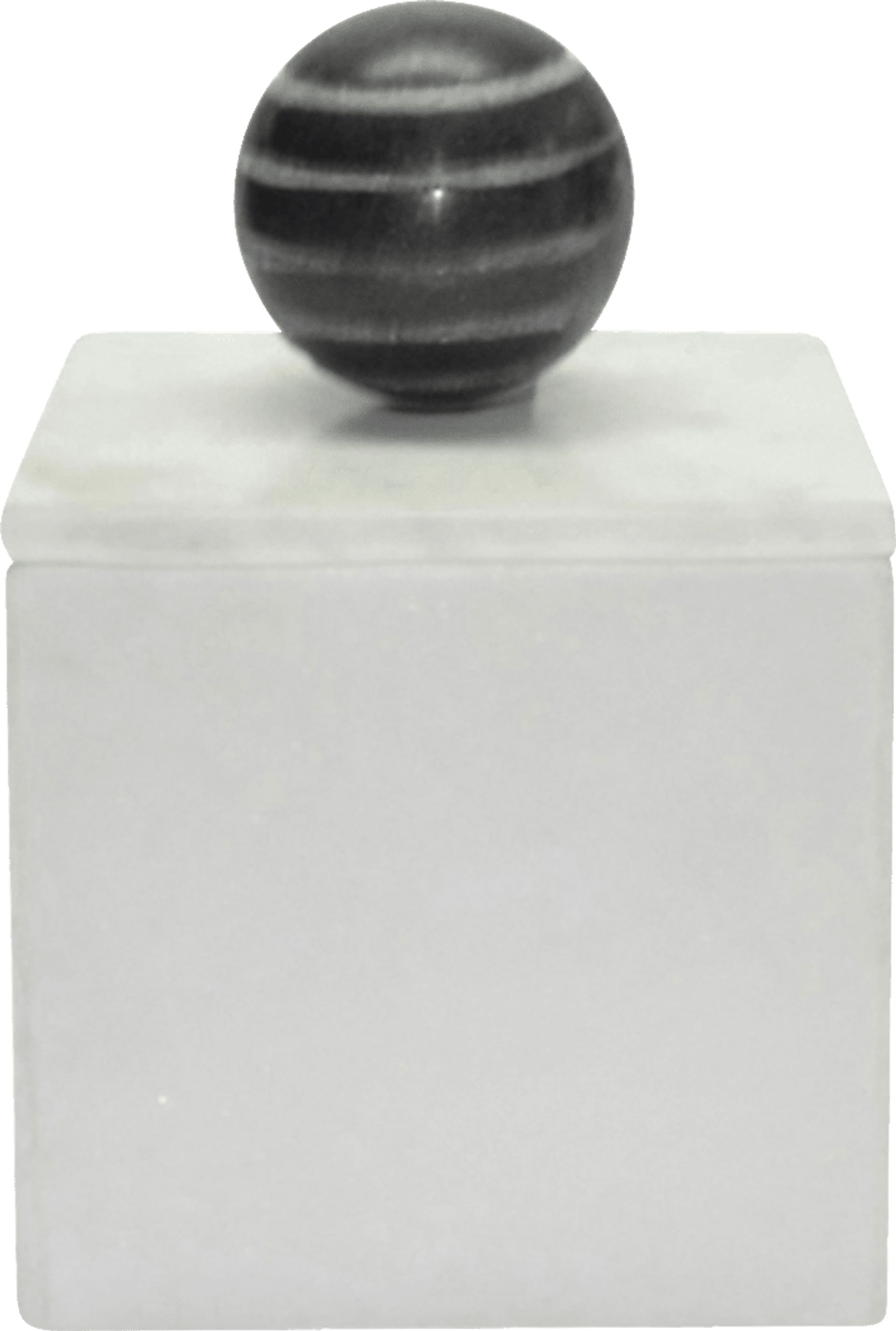 Wampold White Small Decorative Box - Image 1