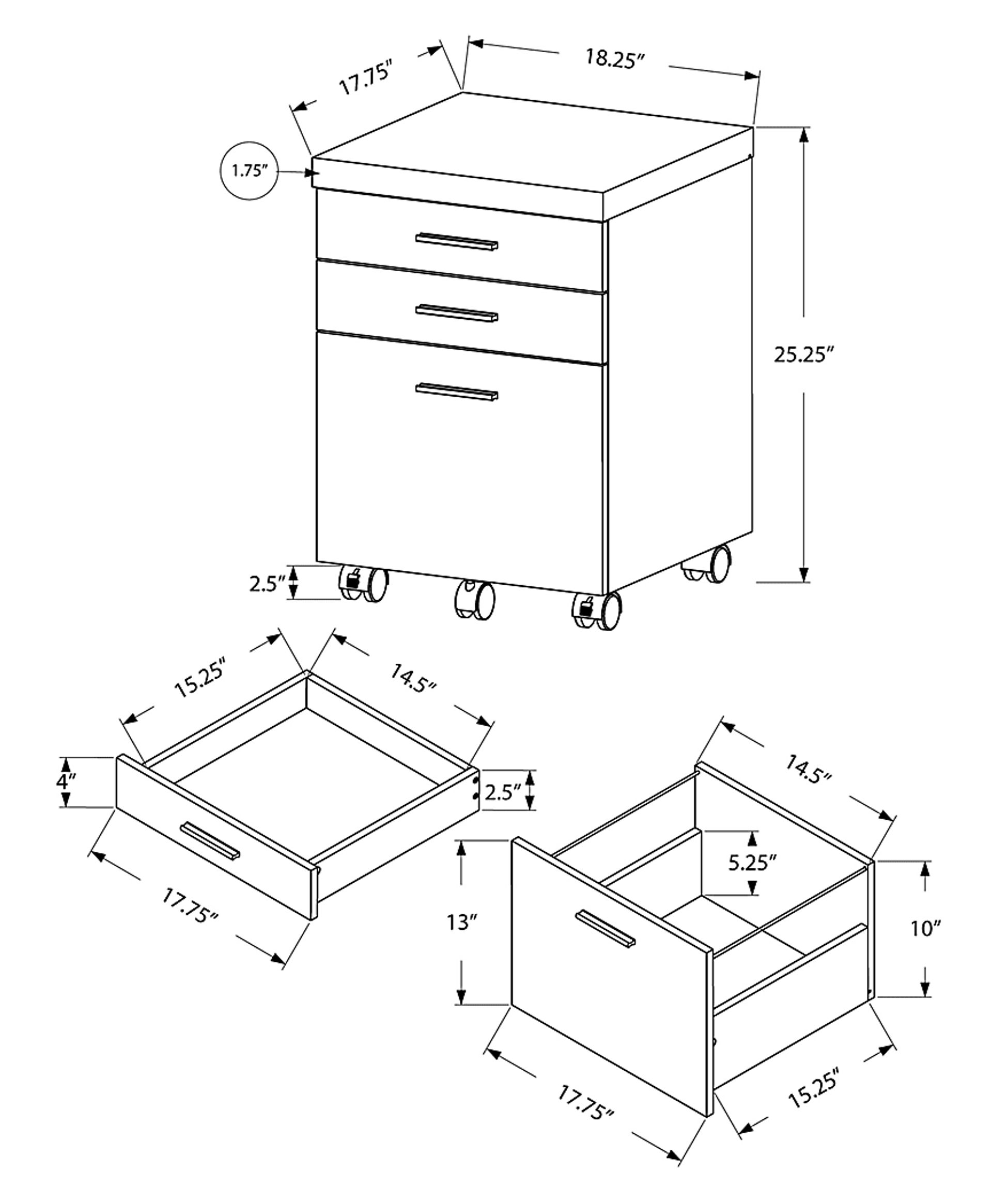 Wampton Black File Cabinet - Image 4