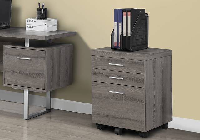 Wampton Taupe File Cabinet - Thumbnail - Image 2