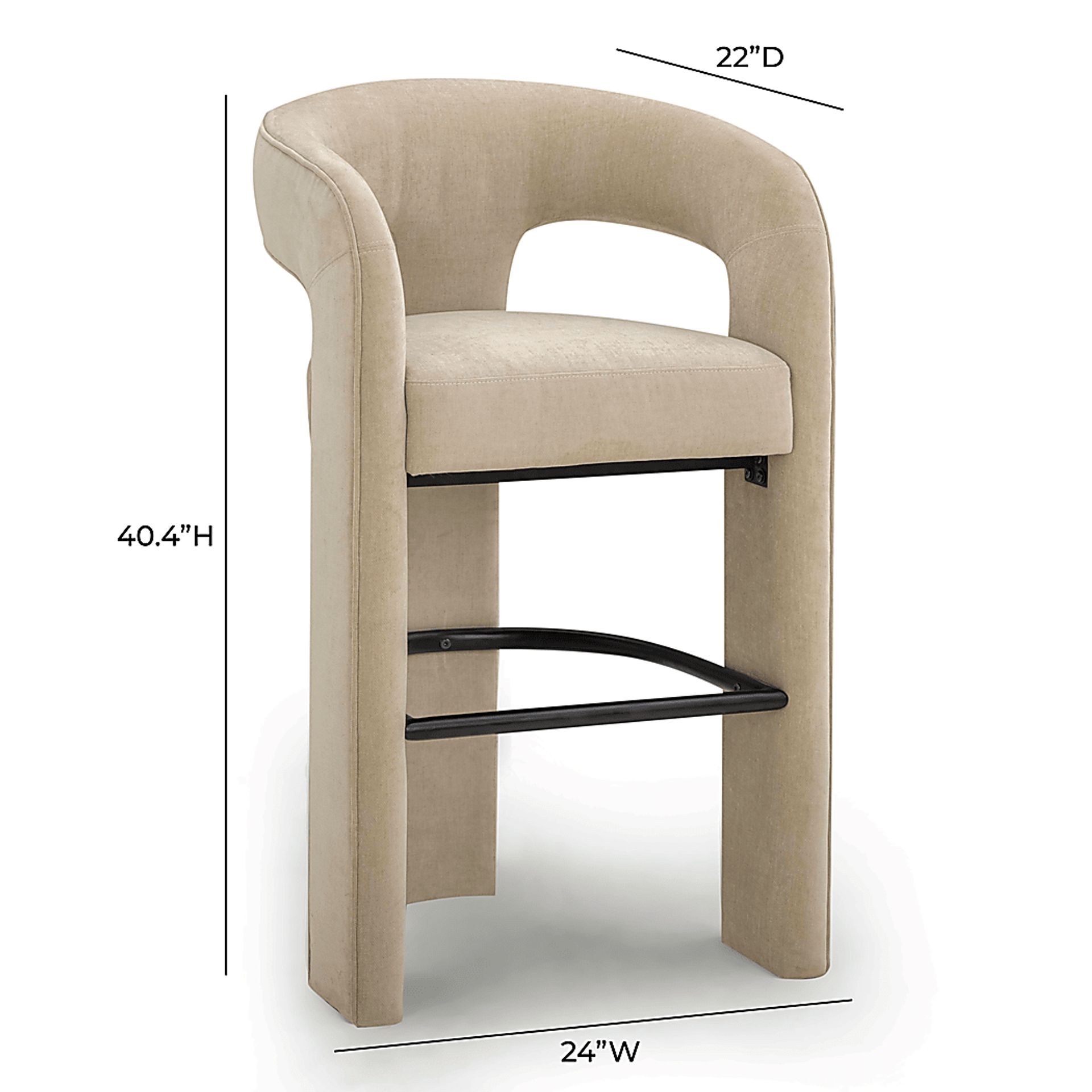 Wanaao Beige Barstool - Image 5